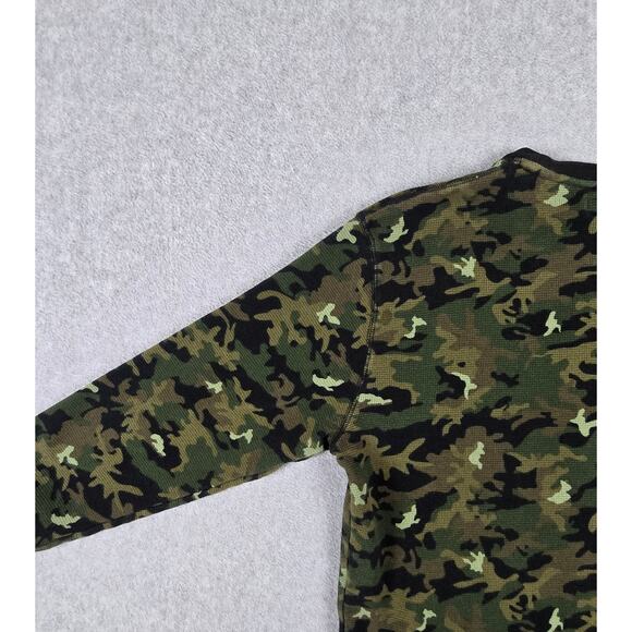 Polo Ralph Lauren Shirt Size Large Camo Thermal Long Sleeve Crewneck Pullover - Picture 8 of 15